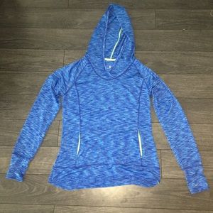 Blue workout hoodie